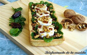 Tarta De Queso De Cabra Y Berros Con Quiche De Pimienta De Jamaica
