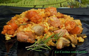 Arroz Con Chacinas Y Champiñón
