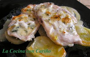 Filetes De Pollo Al Horno Al Queso Azul
