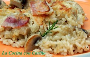 Arroz Al Horno Con Champiñones
