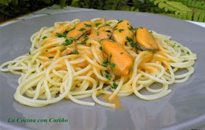 Espaguetis Con Mejillones Al Aroma De Jerez
