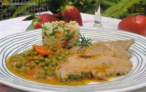 Filetes De Cerdo En Salsa Con Verduras
