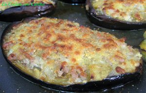 Berenjenas Rellenas Con  Tahini Al Horno
