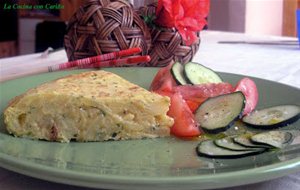 Tortilla De Patatas Con Perejil E Hierba Buena
