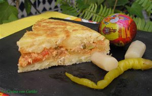 Tortilla De Patatas Rellena De Pisto
