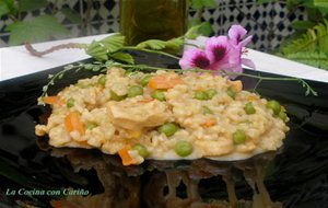 Risotto De Pollo Y Jengibre
