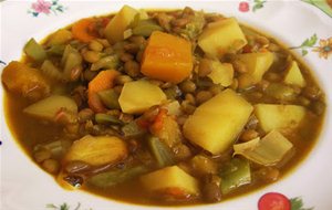 Receta De Lentejas Con Verduras Al Curry
