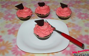 Cupcakes De Chocolate, Naranja Y Nata.