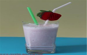 Batido De Fresa Y Platano.
