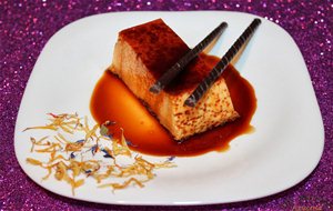 Flan De Naranja.
