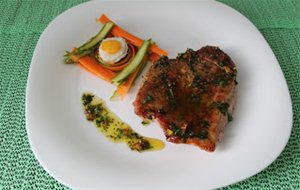 Filete De Paletilla Con Pesto A La Amalfitana.
