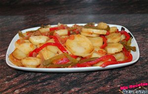 Patatas Con Mostaza Y Verdura.
