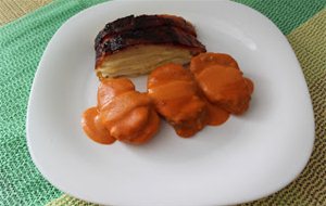 Solomillos Con Salsa De Verdura.
