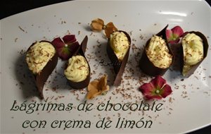 Lágrimas De Chocolate Con Crema De Limón
