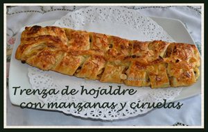 Trenza De Hojaldre Con Manzanas Y Ciruelas
