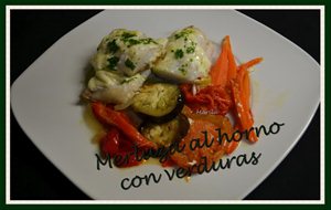 Merluza Al Horno Con Verduras
