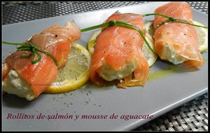 Rollitos De Salmón Y Mousse De  Aguacate
