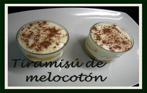 Tiramisú De Melocotón
