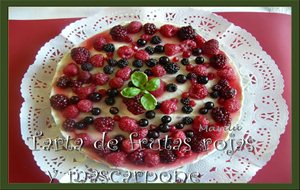 Tarta De Frutas Rojas Y Mascarpone
