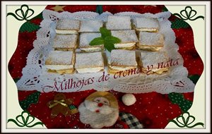 Milhojas De Crema Y Nata
