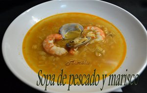 Sopa De Pescado Y Marisco
