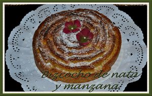 Bizcocho De Nata Y Manzana
