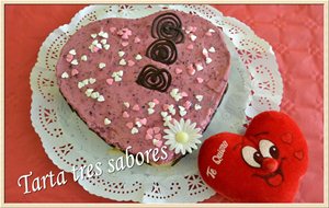 Tarta Tres Sabores Para San Valentin
