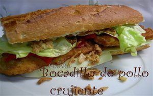 Bocadillo De Pollo Crujiente
