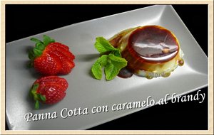 Panna Cotta Con Caramelo Al Brandy
