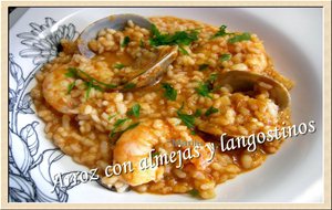 Arroz Meloso Con Almejas Y Langostinos
