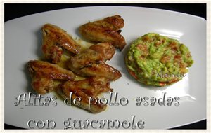 Alitas De Pollo Asadas Con Guacamole
