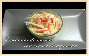 Ensalada De Mango Con Crema De Aguacate
