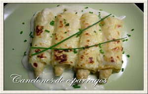 Canelones De Esparragos
