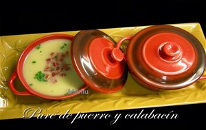 Puré De Puerro Y Calabacín
