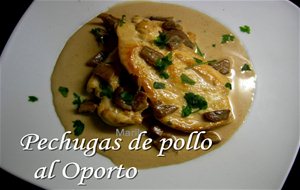 Pechugas De Pollo Al Oporto
