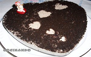 Tarta De Queso Y Oreo Para San Valentín
