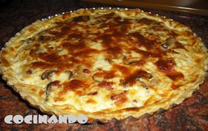 Quiche De Beicon Y Champiñones
