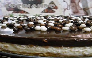 Tarta De Queso Con Gelatina De Chocolate
