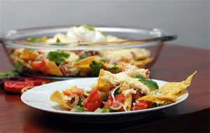 Nachos Con Vegetales
