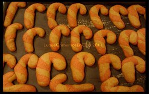 Bastones De Oma (sharon&#8217;s Candy Cane Cookies)
