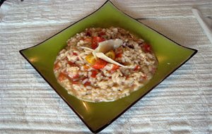 Risotto Pomodoro E Formaggio Blu (tomates Y Queso Azul)
