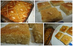 Basbousa (dulce De Sémola De Trigo Amielado) 
