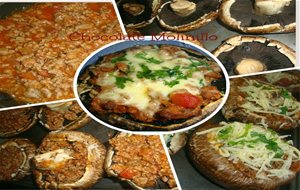 Hongo Portobello Relleno De Carne 
