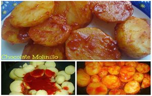 Papas O Patatas Con Chile Rojo
