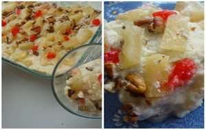 Postre De Piña Con Nuez 
