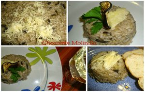 Risotto De Berenjenas Chocolate Molinillo 
