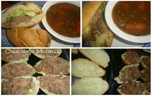 Emparedados De Roast Beef Estilo Chocolate Molinillo 
