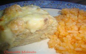 Souflé De Enchiladas Suizas
