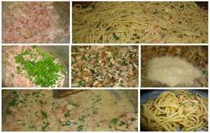 Espagueti Con Jamón
