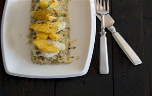 Carrilleras De Bacalao Con Fruta Y Quinoa Salteada
